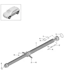 Cardan shaft 95B.1 Macan 2014-18