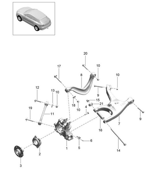 Diagram 501-000 Porsche 944 (1982-1991) 