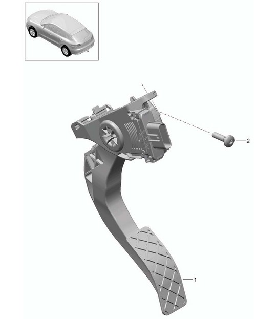 Accelerator pedal / Throttle control 95B.1 Macan 2014-18