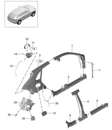 Side part - OUTER - 95B.1 Macan 2014-18