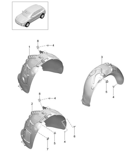 Diagram 801-075 Porsche 911 & 912 (1965-1989) Body