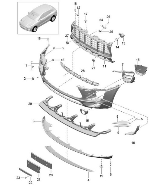 Diagram 802-000 Porsche 991 (911) MK1 2012-2016 Body