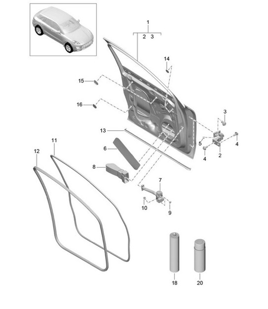 Diagram 804-000 Porsche Cayman 718C (982C) 2017>> Body