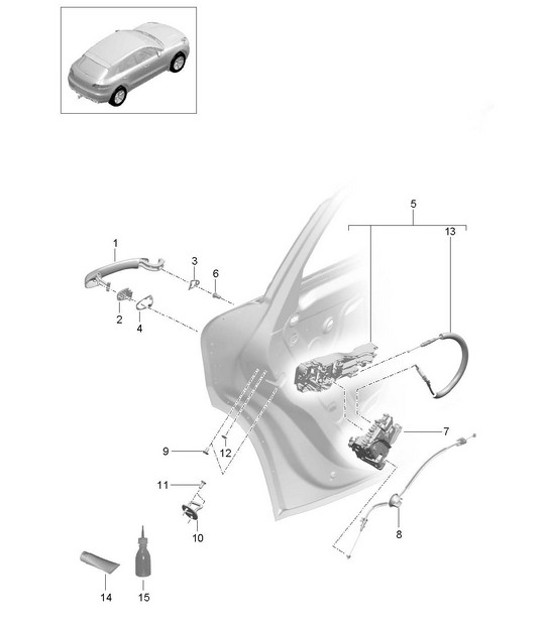 Diagram 804-015 Porsche Cayman 718C (982C) 2017>> Body