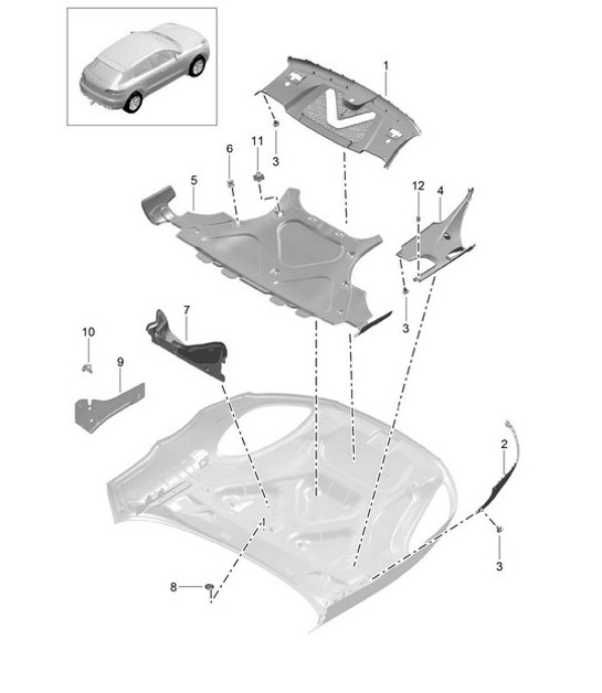 Diagram 807-000 Porsche 928 (1978-1995) 
