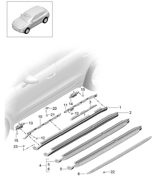 Diagram 810-010 Porsche 924 (1977-1988) Body