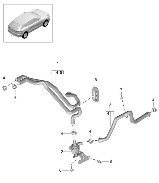 Diagram 813-000 Porsche Macan (95B) MK1 (2014-2018) Body