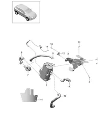 Auxiliary heater / Accessories 95B.1 Macan 2014-18
