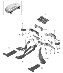 Air guide 95B.1 Macan 2014-18