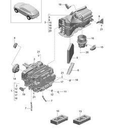 Air conditioning 95B.1 Macan 2014-18