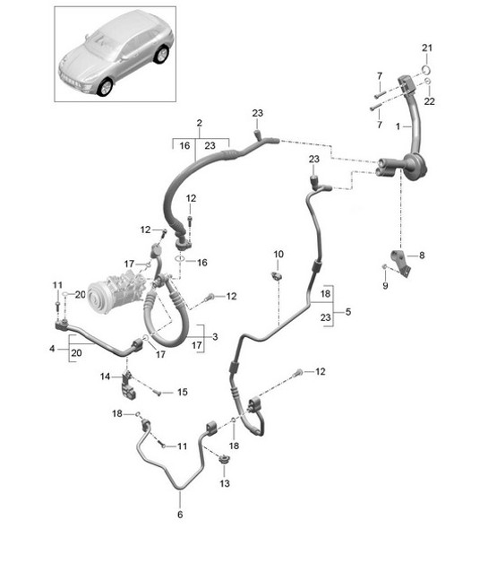 Diagram 813-072 Porsche 991 (911) MK2 2016-2019 Body
