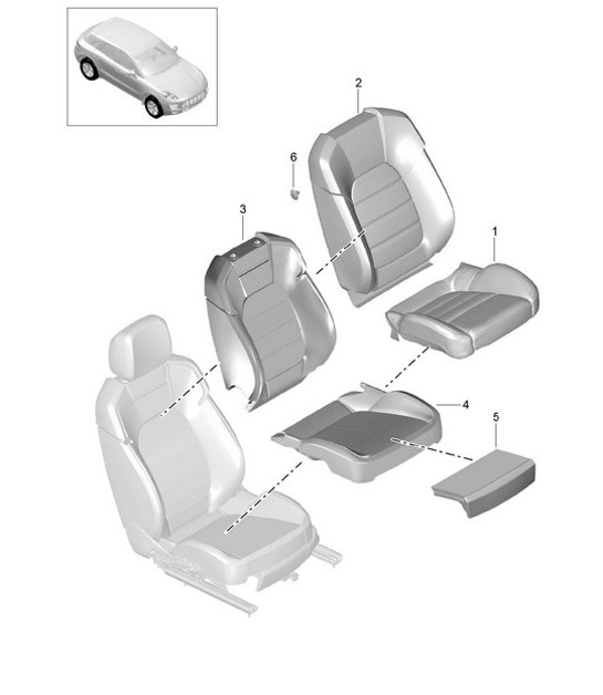 Diagram 817-010 Porsche Macan (95B) MK1 (2014-2018) Body