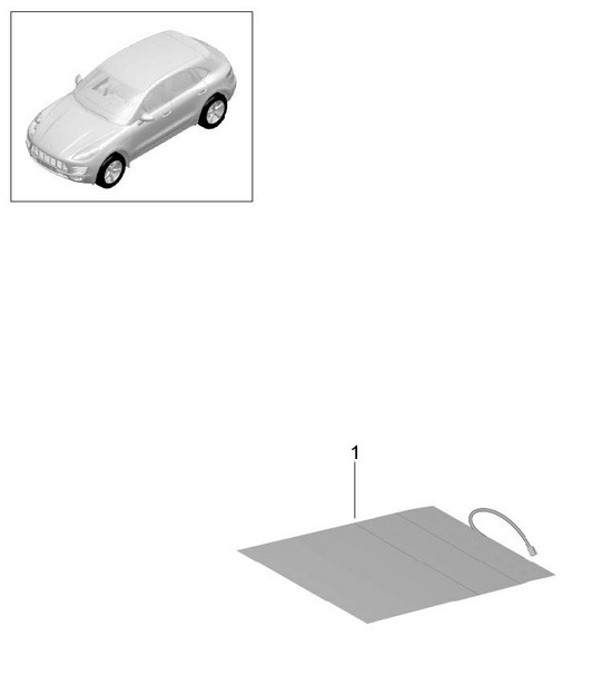 Seat occupied recognition (passenger side) and (drivers side) 95B.1 Macan 2014-18