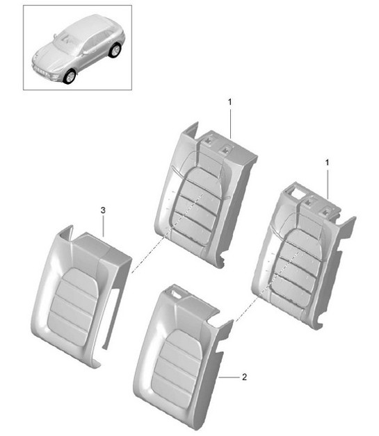Diagram 817-045 Porsche 356 (1950-1965) Body