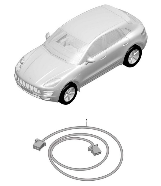 Wire set / Airbag / For seat belt 95B.1 Macan 2014-18