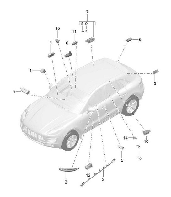 Diagram 903-004 Porsche 928 (1978-1995) 