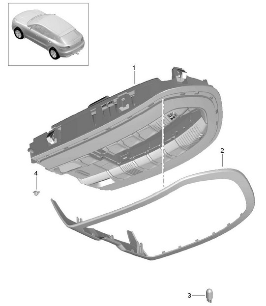 Console /  Roof  / see workshop manual 95B.1 Macan 2014-18