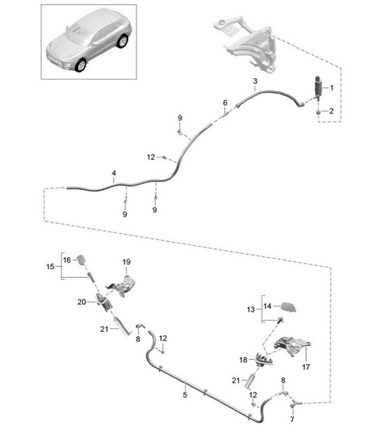 Diagram 904-020 Porsche Cayman 987C / 981C (2005-2016) Electrical equipment