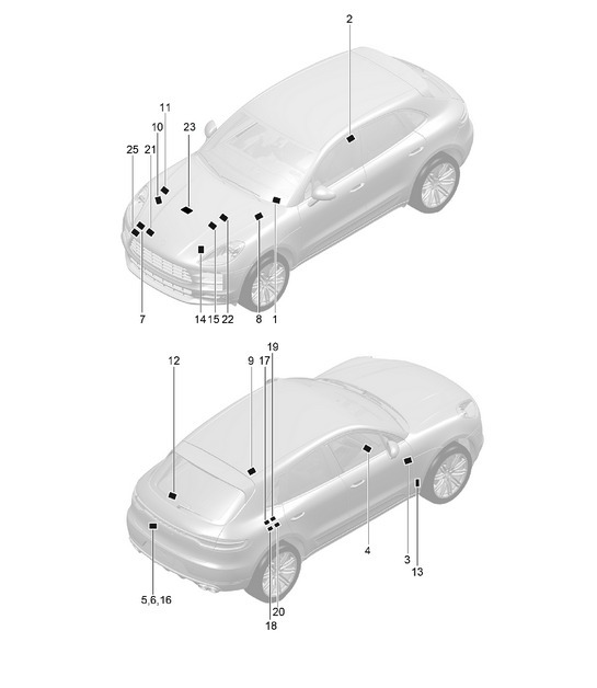 Diagram 003-000 Porsche 914 (1970-1976) Accessories & others 