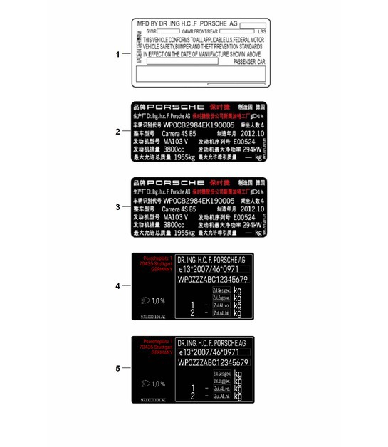 Diagram 003-025 Porsche 911 1978-1983 3.0L / SC Accessories & others 