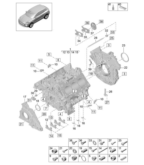 Diagram 101-105 Porsche 944 2.5L 8V 1982-87 