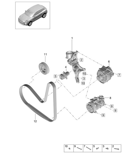 Diagram 102-210 Porsche 928 (1978-1995) 
