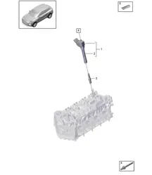 Cylinder head / Ignition coil - PR:T2B - 95B (II / III) Macan 2.0L 2019 - 2024