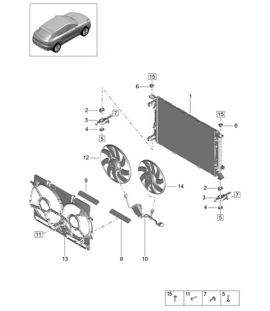 Diagram 105-210 Porsche Cayman 718C (982C) 2017>> Engine