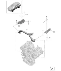 Intake air distributor - Model: DLZ,DLZB - 95B (II / III) Macan 3.0L 2019 - 2024
