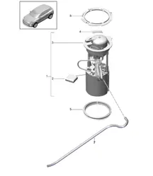Fuel pump (complete) - PR:GP2 - 95B (II / III) Macan 2019 - 2024