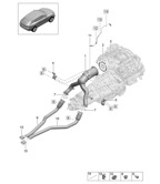 Fuel System, Exhaust System Macan (95B) MK2 2019-2021