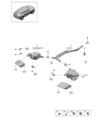 Fuel System, Exhaust System Macan (95B) MK2 2019-2021