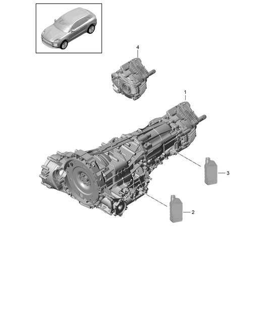 Diagram 302-001 Porsche Macan (95B) MK2 2019-2021 Transmission