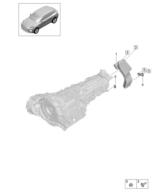 Diagram 304-150 Porsche Macan (95B) MK2 2019-2021 Transmission