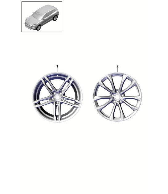 Alloy rim for winter tires - 19