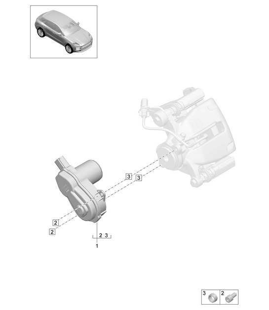 Diagram 603-500 Porsche Macan (95B) MK2 2019-2021 Wheels, Brakes