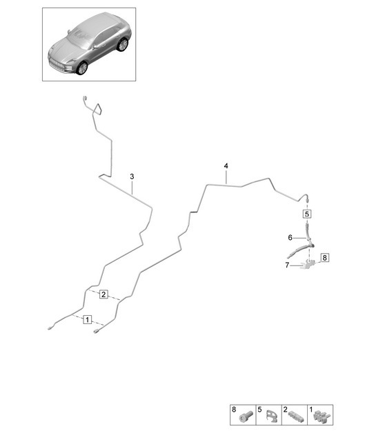 Diagram 604-020 Porsche Macan (95B) MK2 2019-2021 Wheels, Brakes