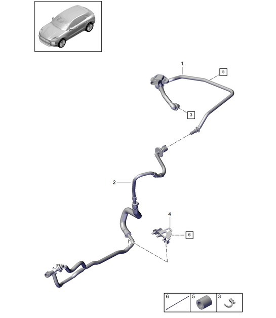 Diagram 604-050 Porsche Macan (95B) MK2 2019-2021 Wheels, Brakes