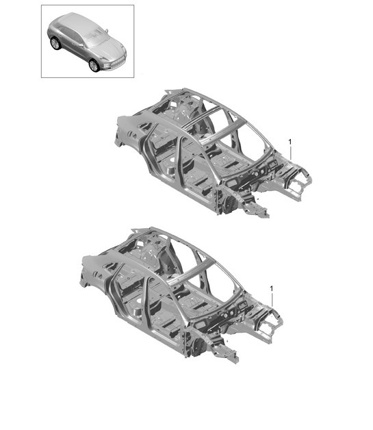 Diagram 801-000 Porsche 911 & 912 (1965-1989) Body