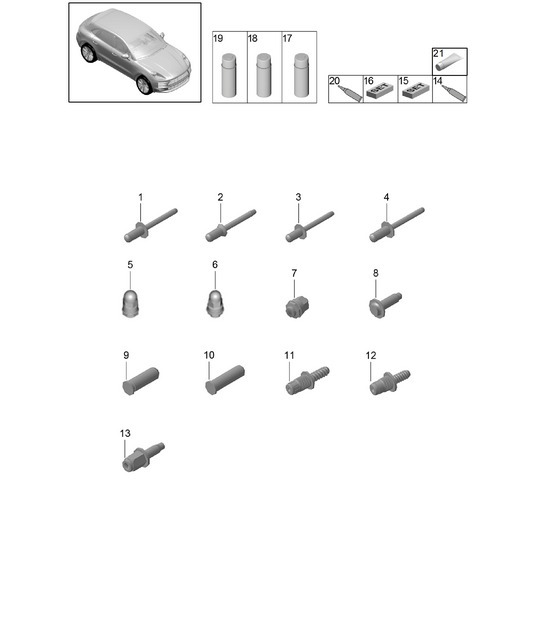 Diagram 801-005 Porsche 911 & 912 (1965-1989) Body