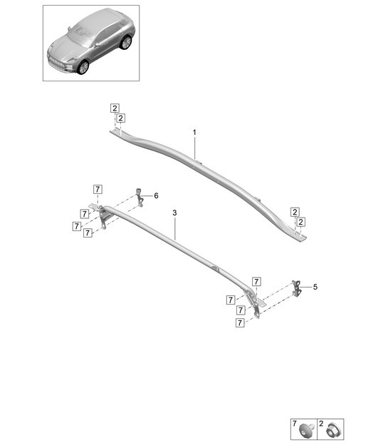 Diagram 801-150 Porsche Macan (95B) MK2 2019-2021 Body