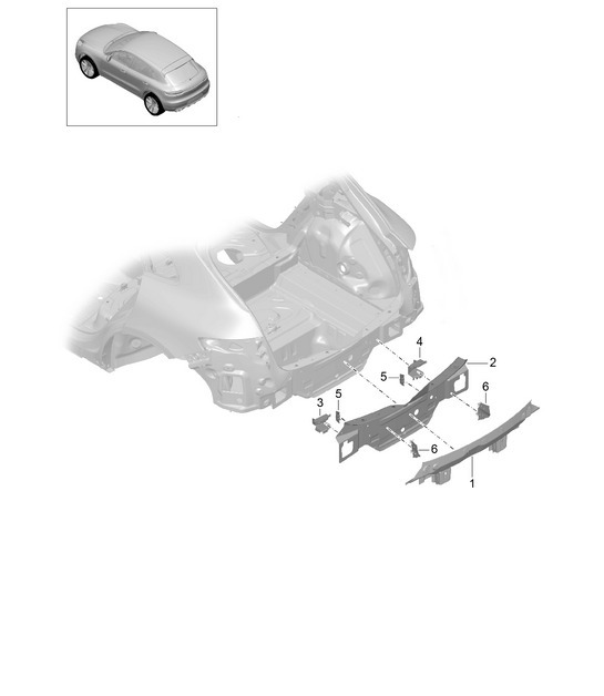 Diagram 801-350 Porsche Macan (95B) MK2 2019-2021 Body