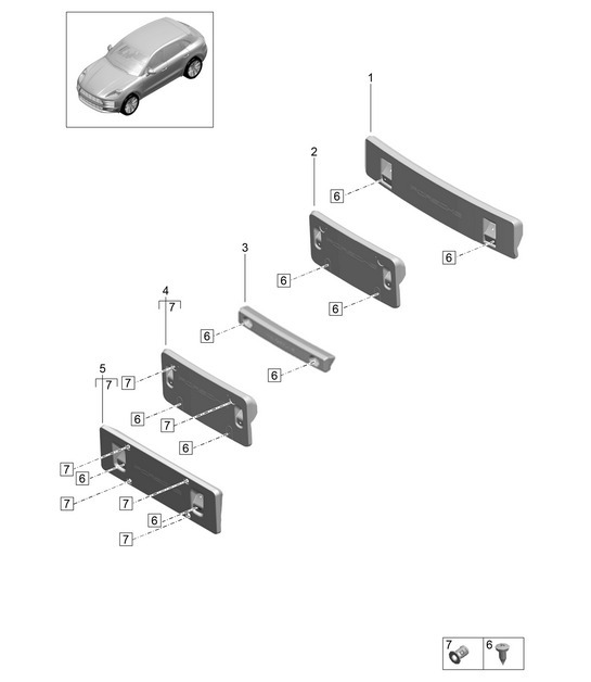 Diagram 802-001 Porsche Macan (95B) MK2 2019-2021 Body