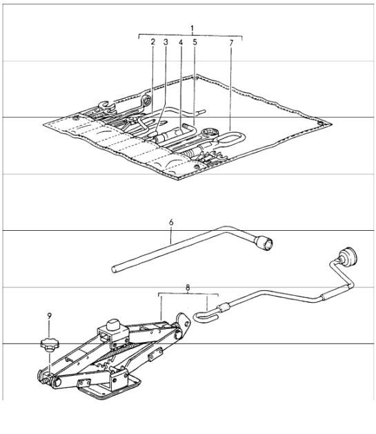 Diagram 001-00 Porsche 997 (911) MK2 2009-2012 Accessories & others 