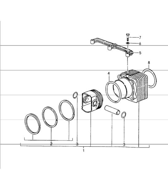 Diagram 102-05 Porsche Macan (95B) MK1 (2014-2018) Engine