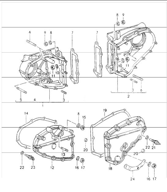 Diagram 103-06 Porsche Cayenne Turbo / Turbo S 4.8L 2007>> Motor