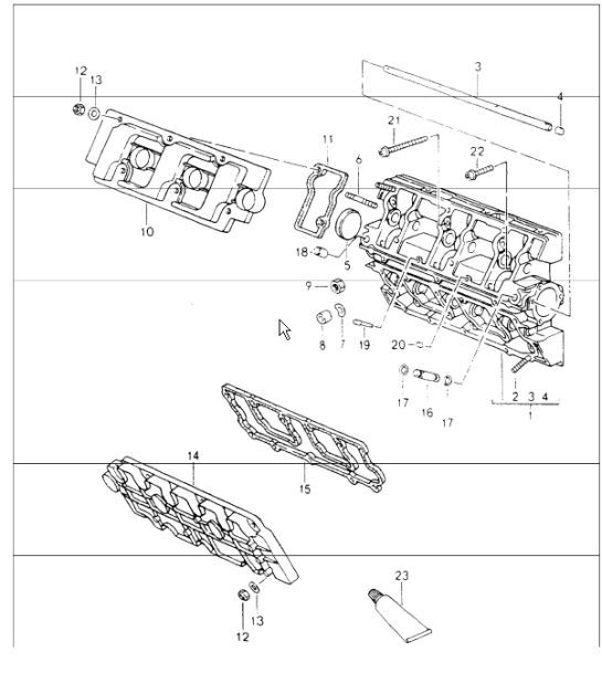 Diagram 103-07 Porsche Macan (95B) MK1 (2014-2018) Engine