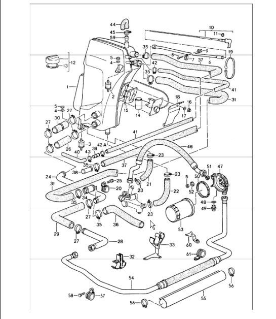 Diagram 104-01 Porsche 996 C4 3.6L 09/01-2005 Motor