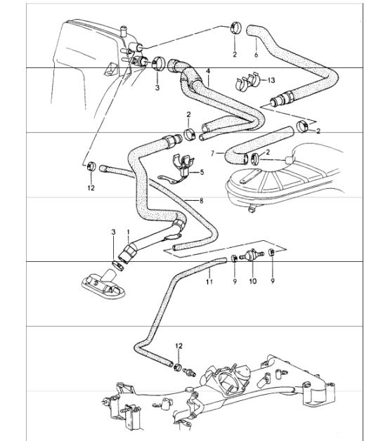 Diagram 104-03 Porsche Cayman 2.7L 987C 2006-2008 Motor