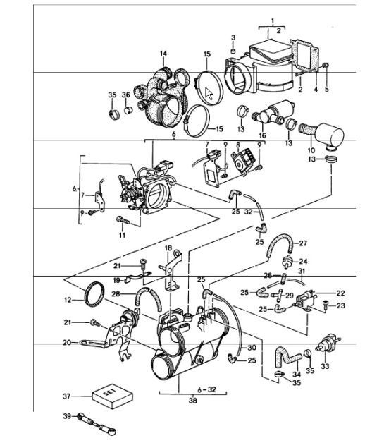 Diagram 107-02 Porsche Macan (95B) MK1 (2014-2018) Engine